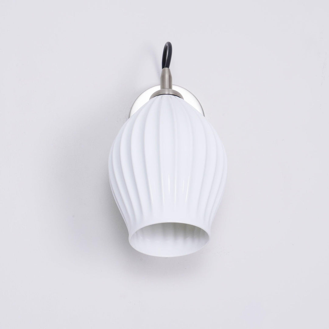 Ceramic Ribbed Wall light