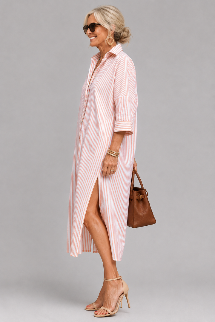 CHIQUE ELEGANTE MIDI JURK VOOR VROUWEN