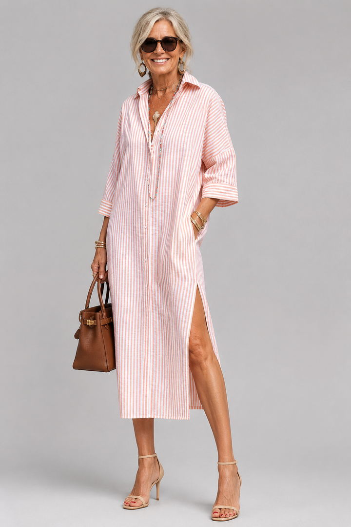 CHIQUE ELEGANTE MIDI JURK VOOR VROUWEN