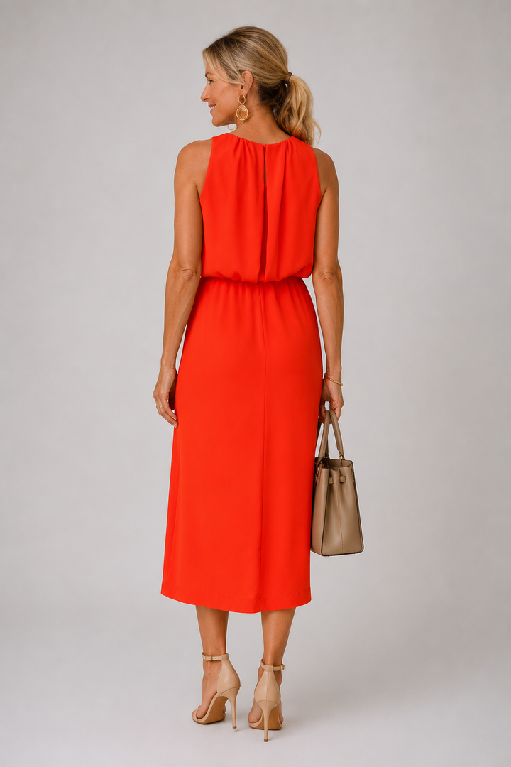 ELEGANTE JURK MET SPLIT VOOR VROUWEN