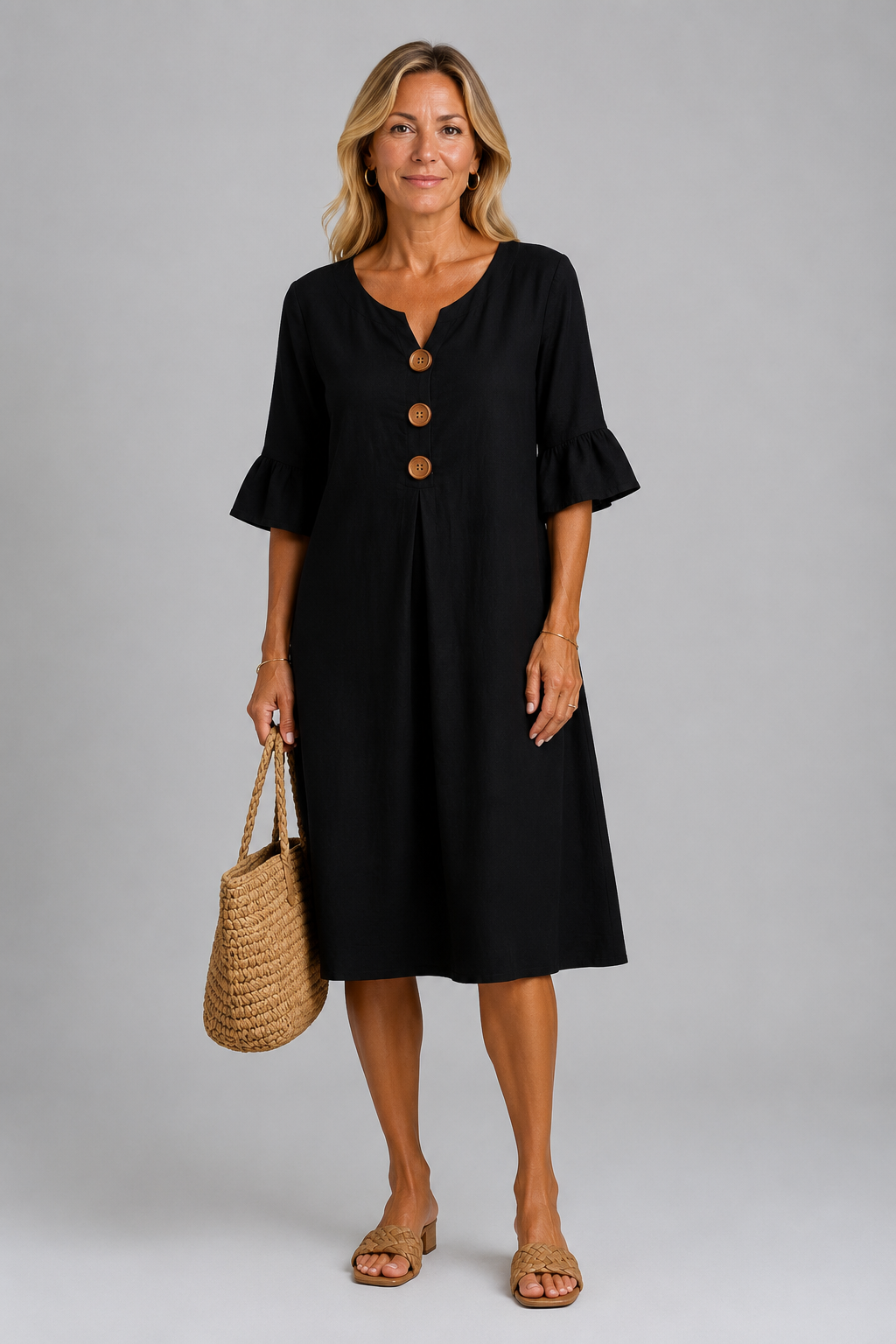 SHIRTJURK MET KNOPEN VOOR VROUWEN