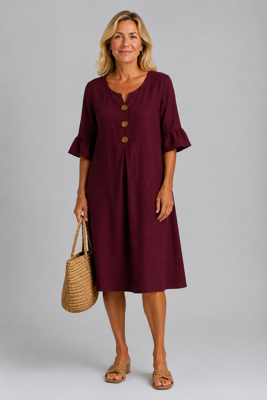 SHIRTJURK MET KNOPEN VOOR VROUWEN