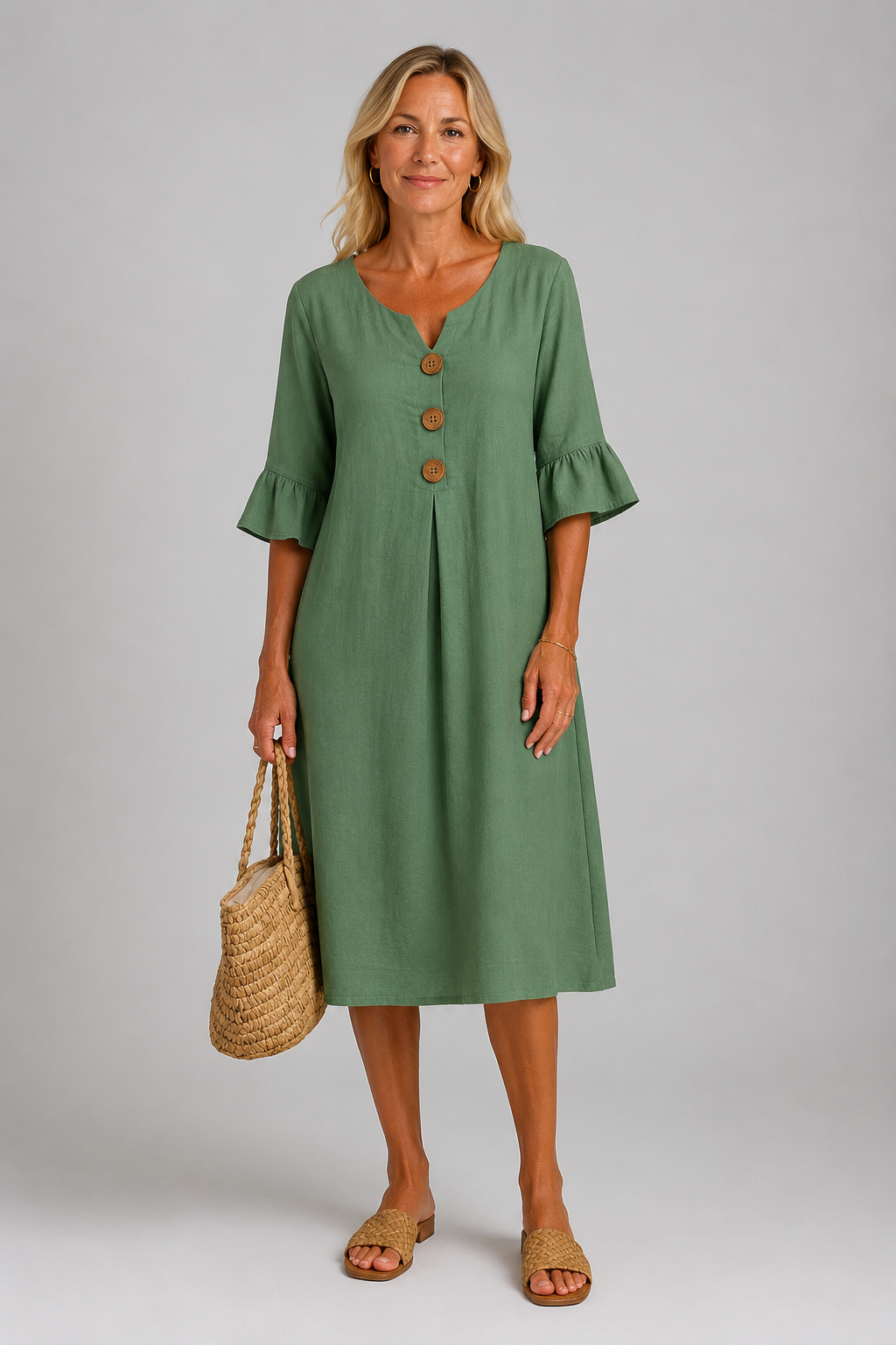 SHIRTJURK MET KNOPEN VOOR VROUWEN