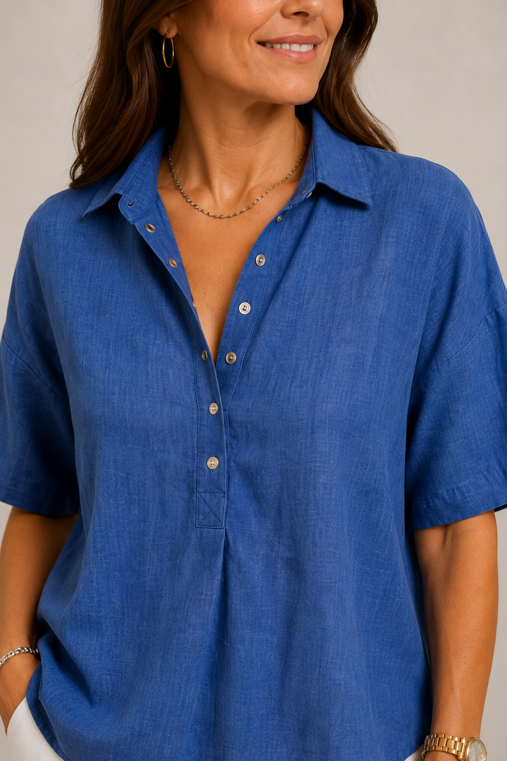 CHIQUE BLOUSE MET V-HALS VOOR VROUWEN