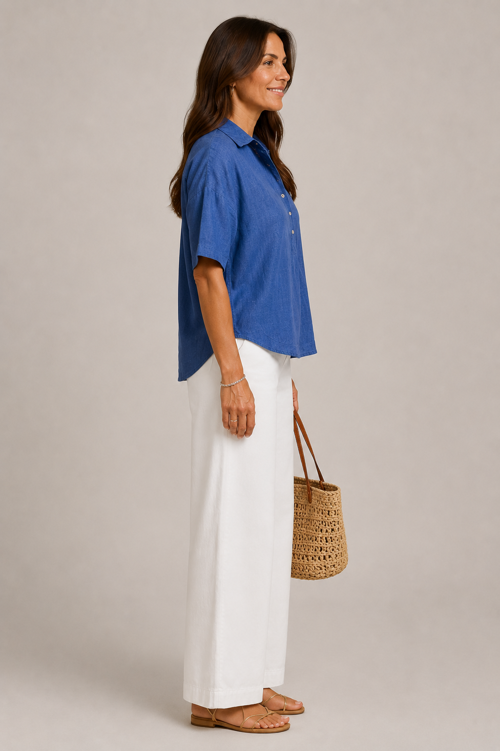 CHIQUE BLOUSE MET KRAAG VOOR VROUWEN