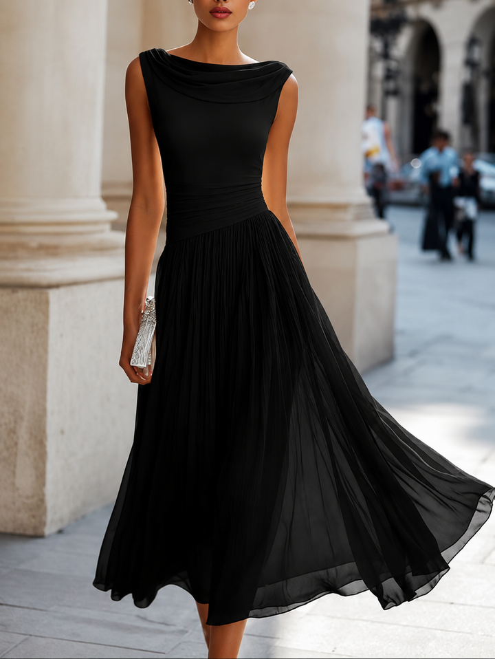 ELEGANTE CHIQUE MIDI JURK VOOR VROUWEN