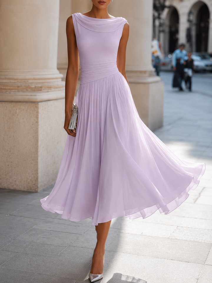 ELEGANTE CHIQUE MIDI JURK VOOR VROUWEN