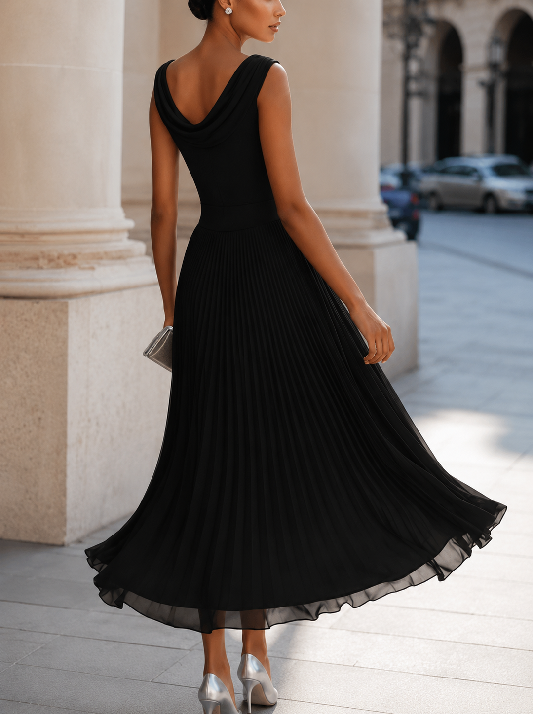 ELEGANTE CHIQUE MIDI JURK VOOR VROUWEN