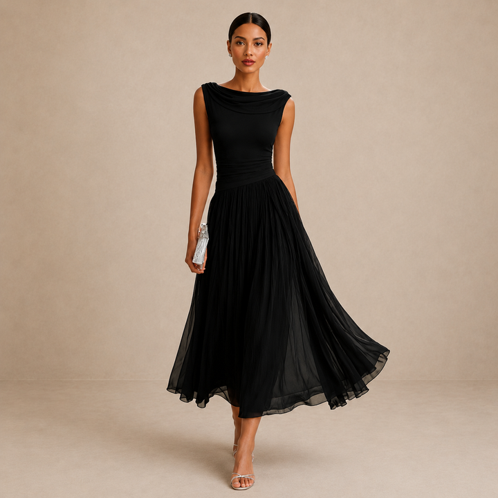 ELEGANTE CHIQUE MIDI JURK VOOR VROUWEN