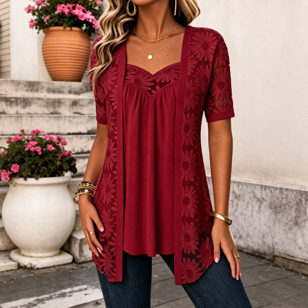 KANTEN BLOUSE VOOR VROUWEN