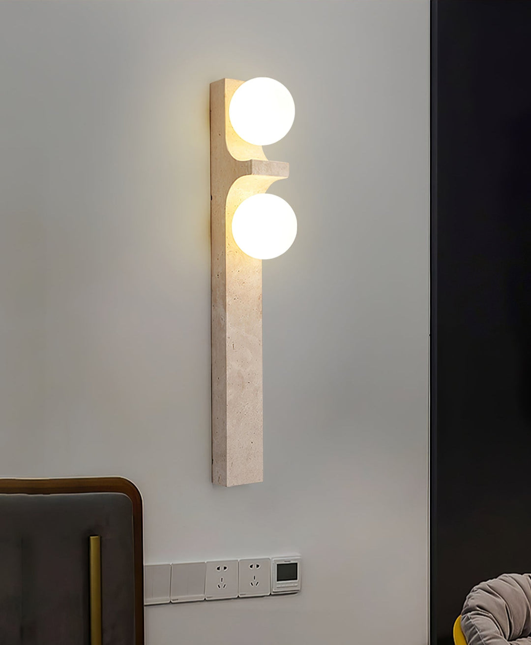 Cirra Travertine Wall Light