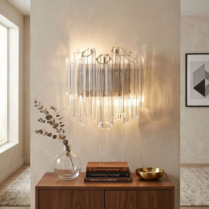 Clear Palermo Glass Wall Lamp