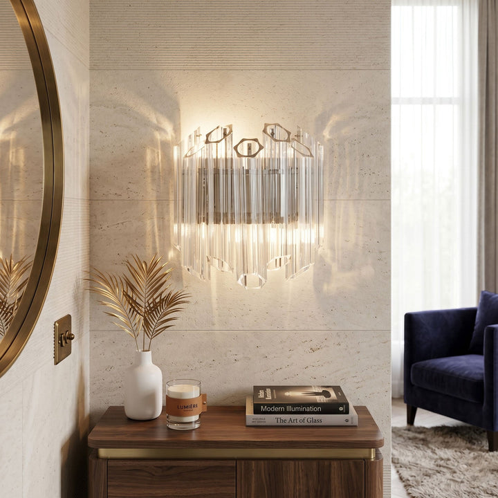 Clear Palermo Glass Wall Lamp