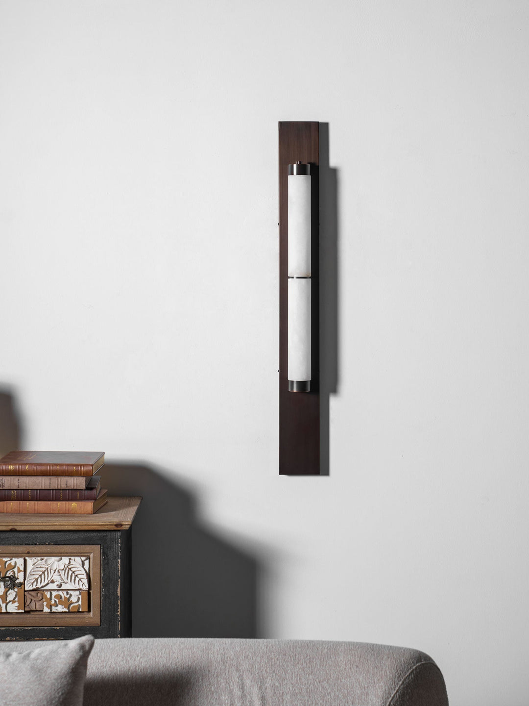 Columnar Alabaster Sconce