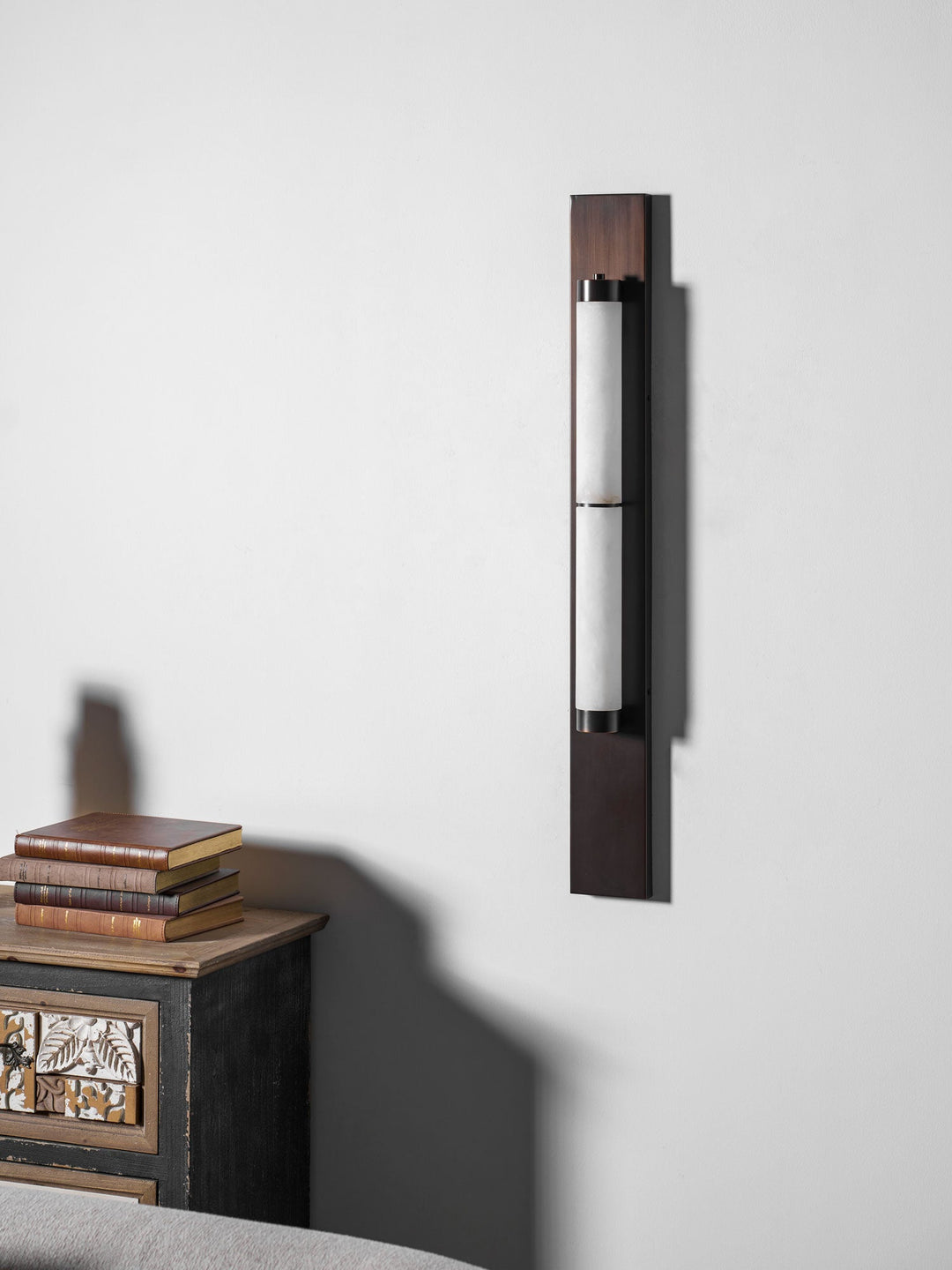 Columnar Alabaster Sconce