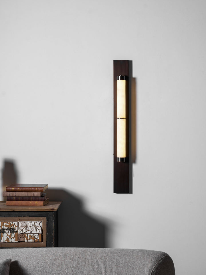 Columnar Alabaster Sconce