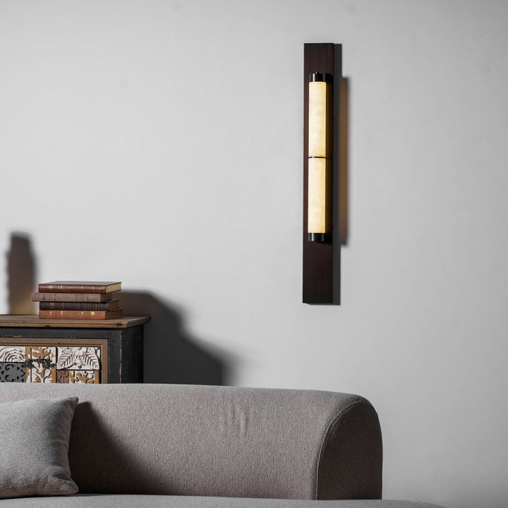 Columnar Alabaster Sconce