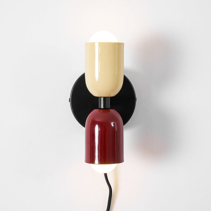 Couleur Double Plug In Wall Lamp
