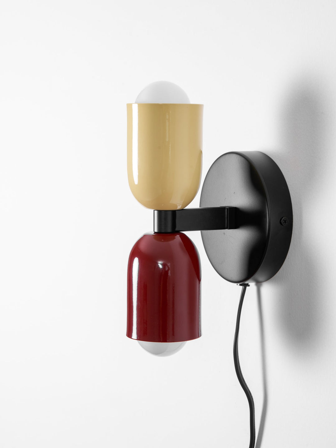 Couleur Double Plug In Wall Lamp