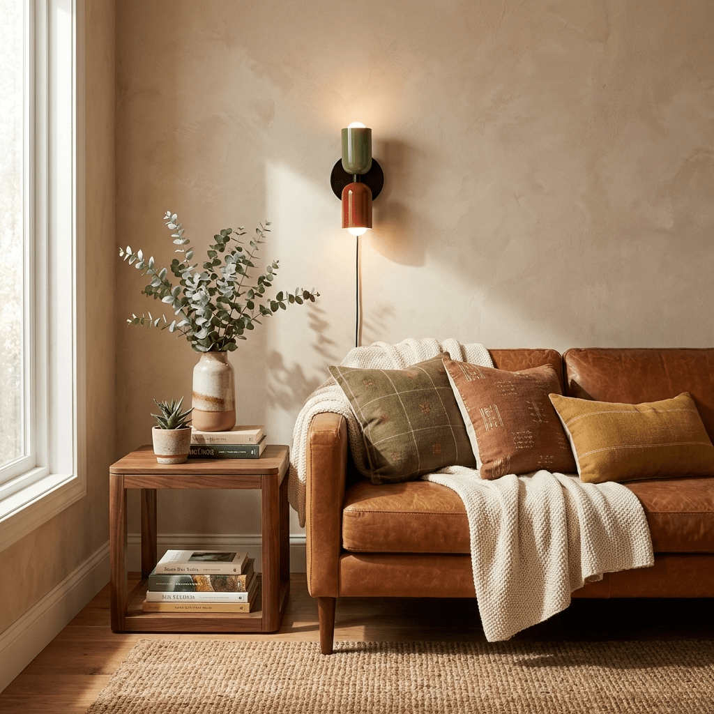 Couleur Double Plug In Wall Lamp