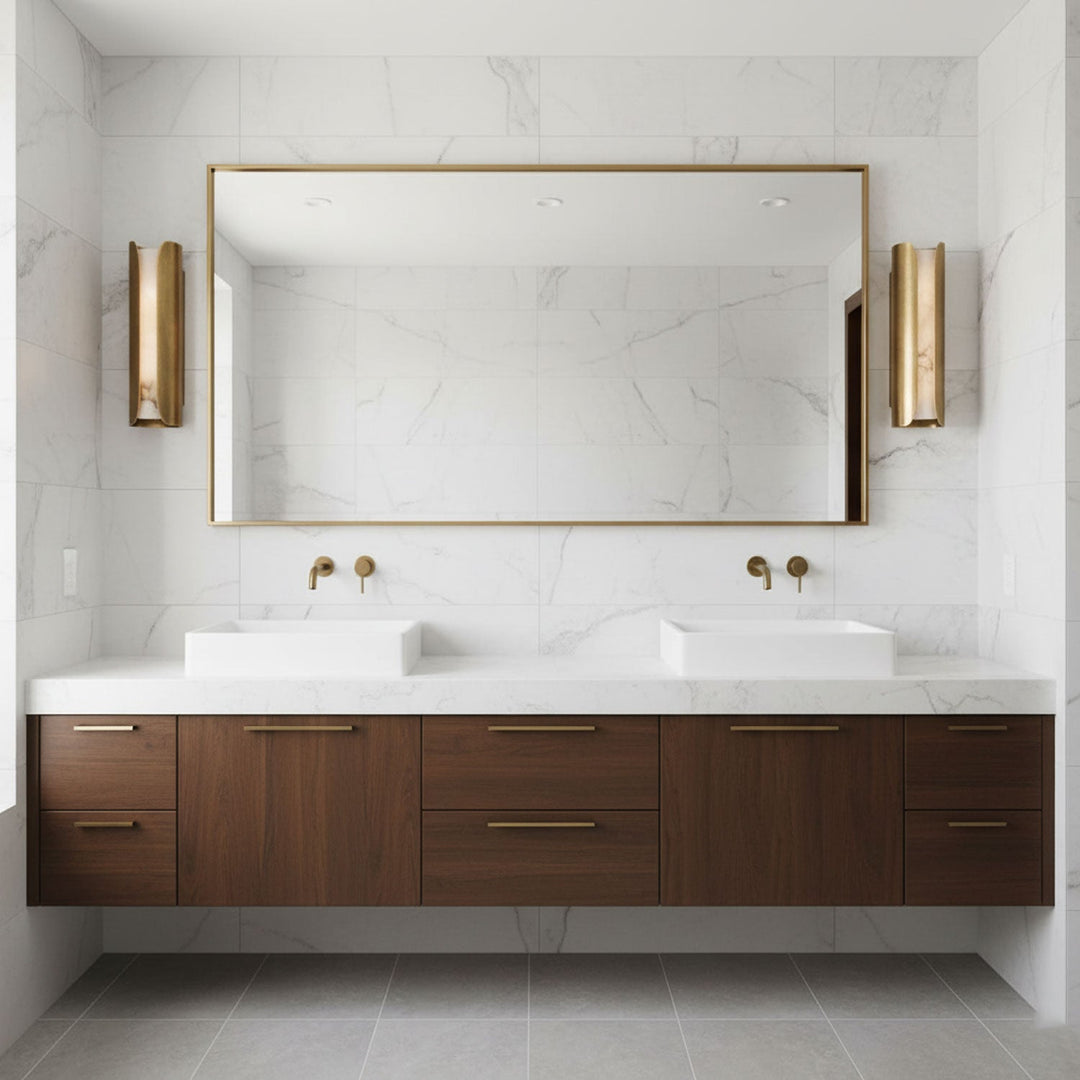Cradled Alabaster Sconce