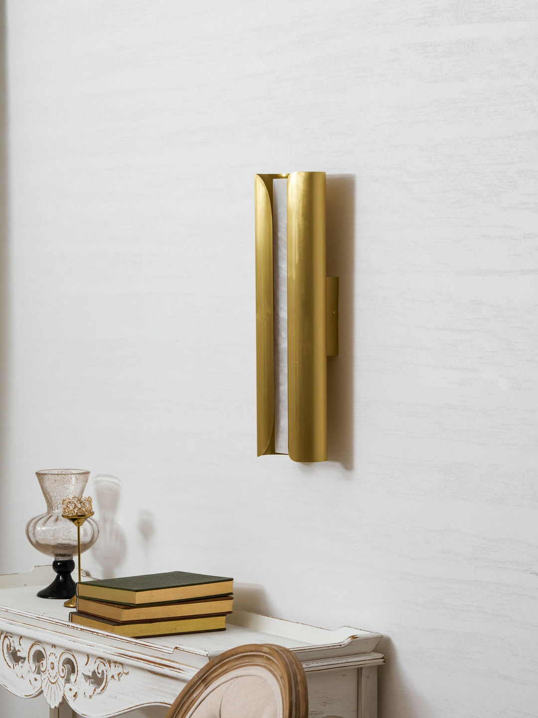 Cradled Alabaster Sconce