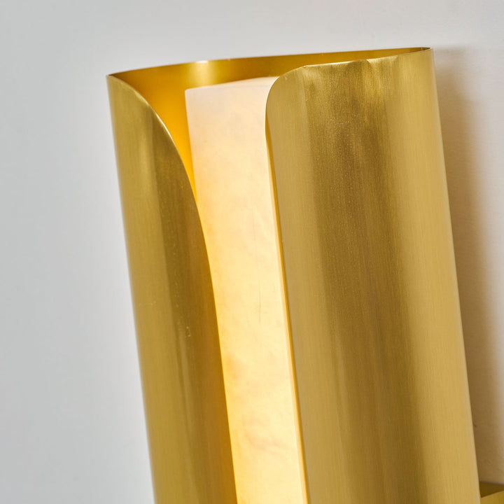 Cradled Alabaster Sconce
