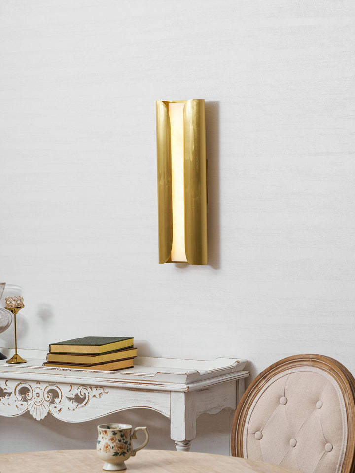Cradled Alabaster Sconce