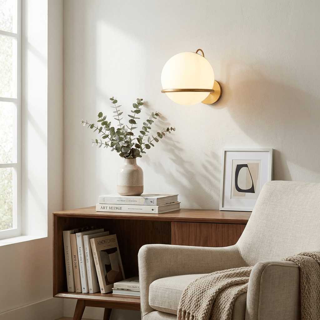 Cradled Globe Wall Sconce