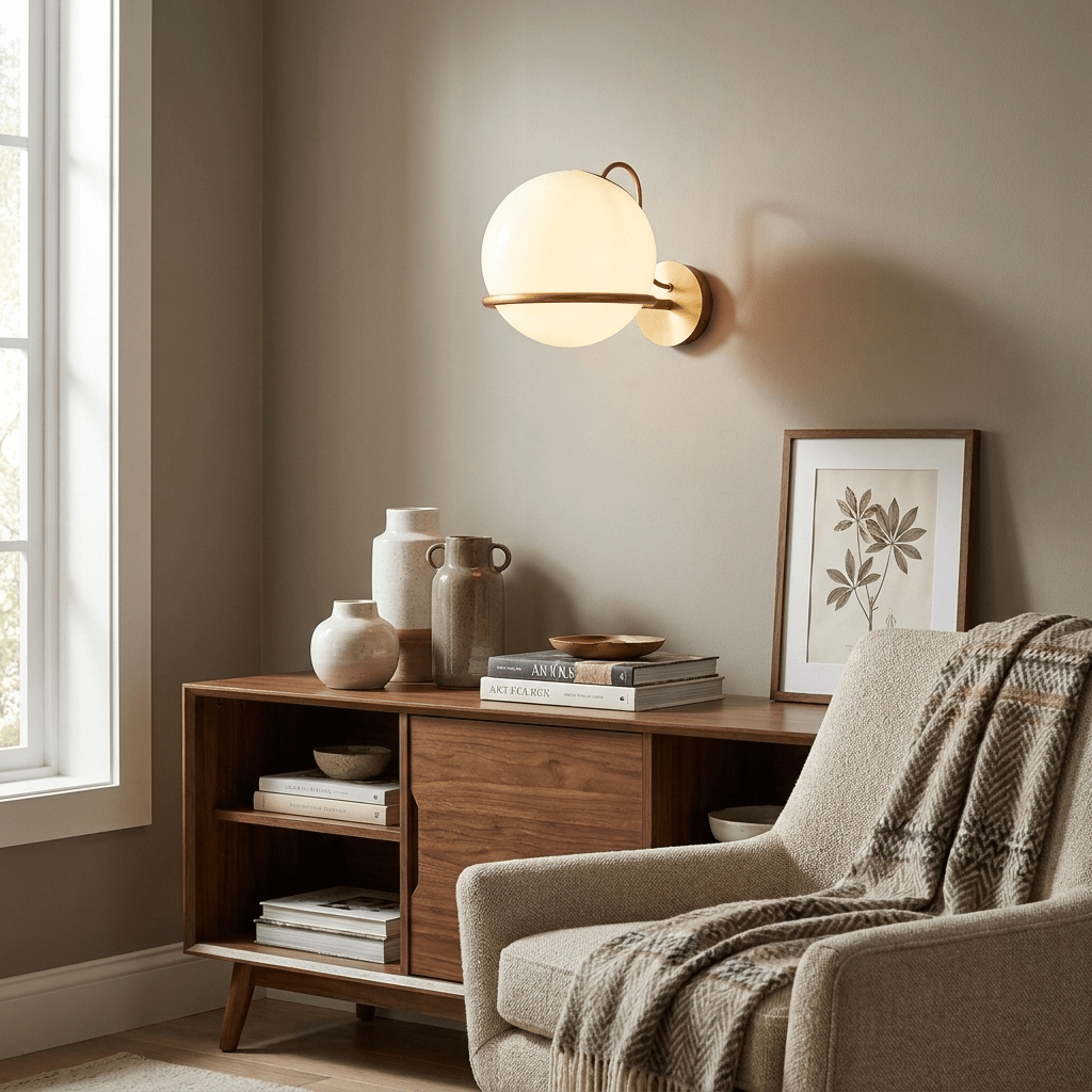 Cradled Globe Wall Sconce