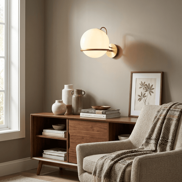 Cradled Globe Wall Sconce