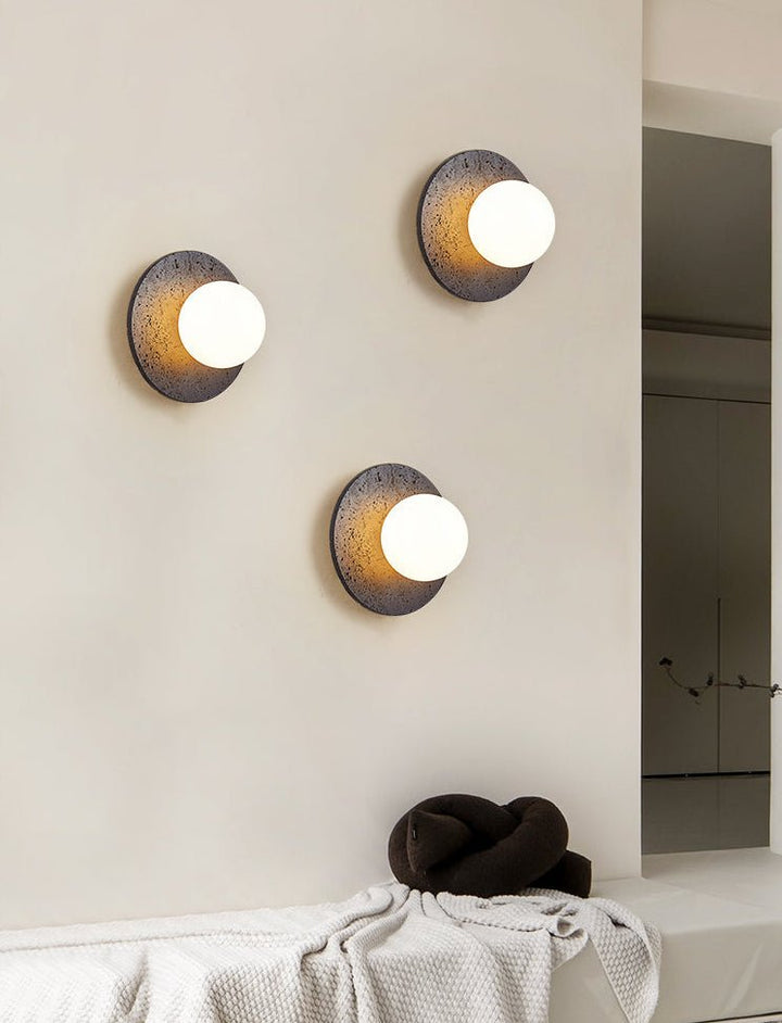 Crater Backlit Wall Sconce