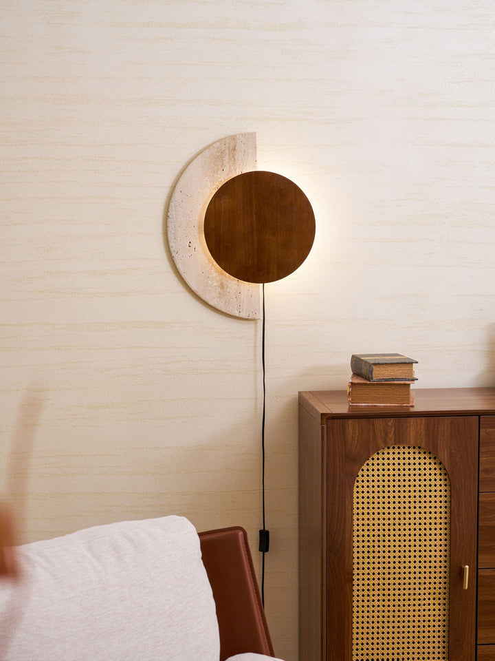 Crescent Halo Plug-in Wall Sconce