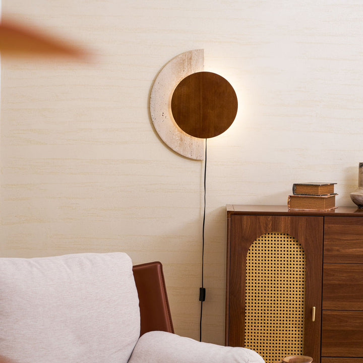 Crescent Halo Plug-in Wall Sconce