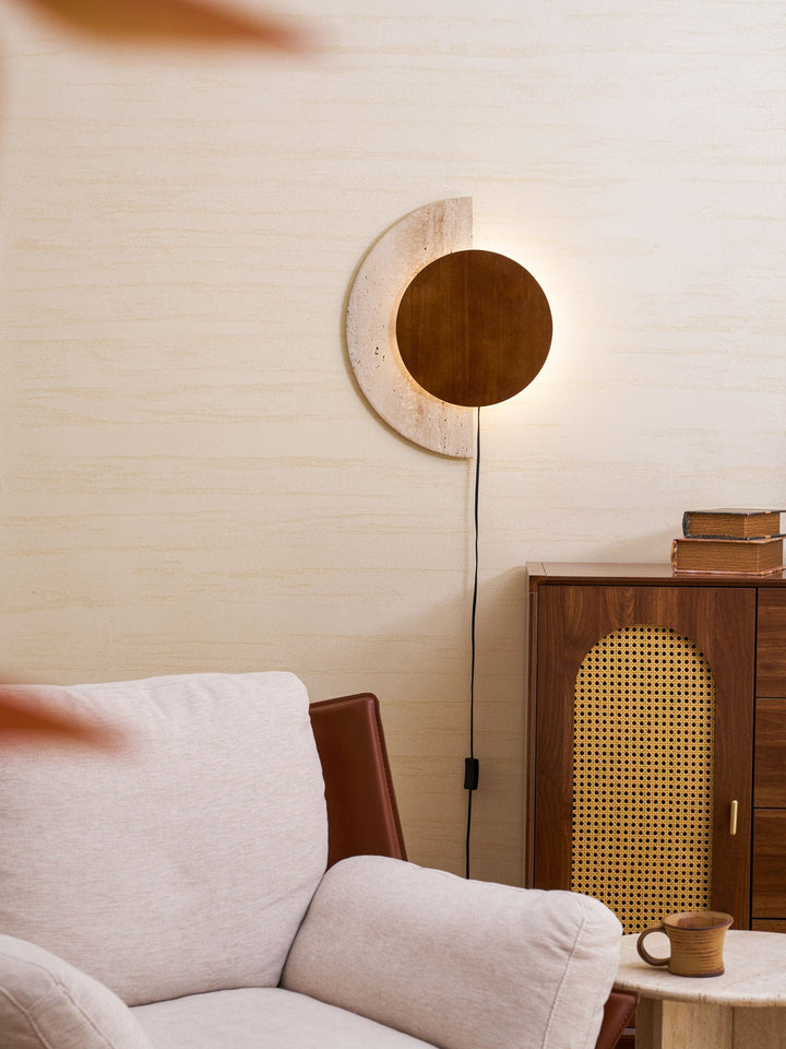 Crescent Halo Plug-in Wall Sconce