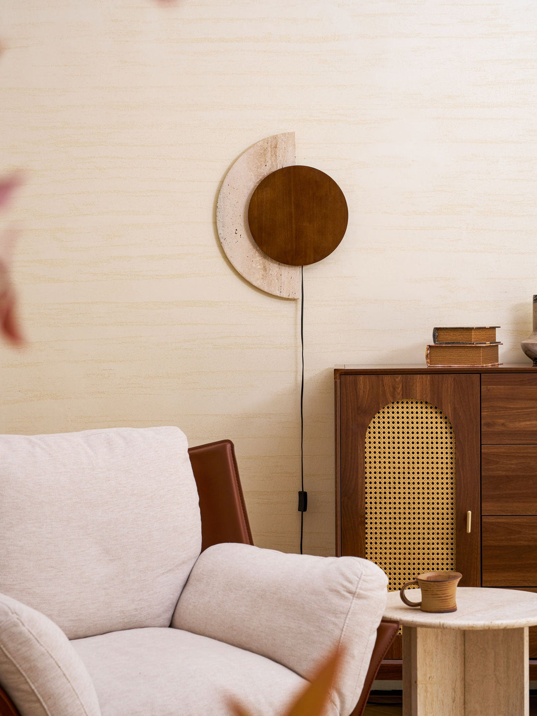 Crescent Halo Plug-in Wall Sconce