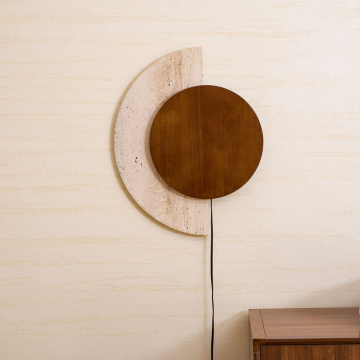 Crescent Halo Plug-in Wall Sconce