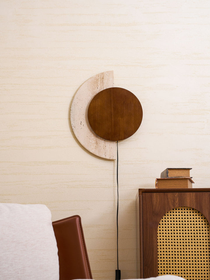 Crescent Halo Plug-in Wall Sconce