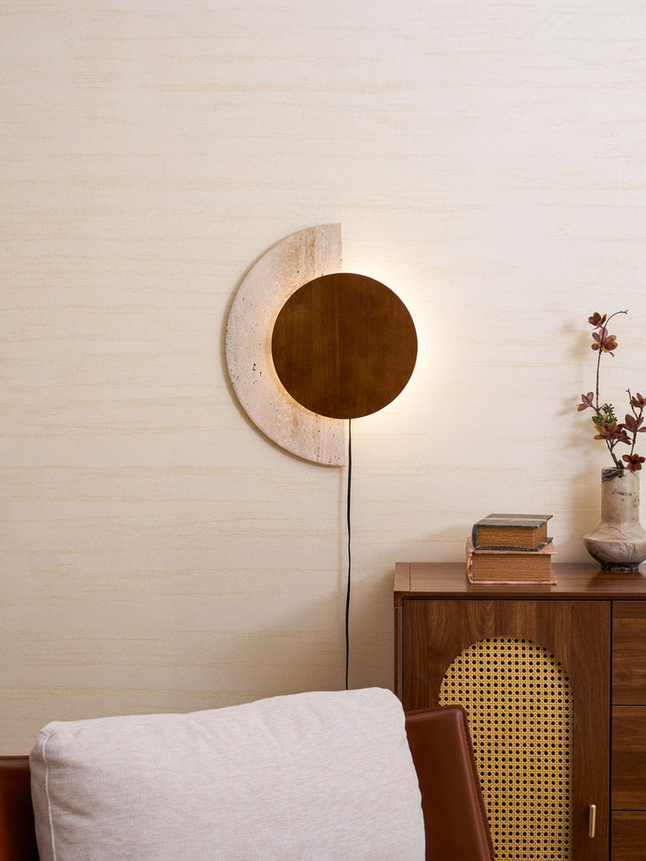 Crescent Halo Plug-in Wall Sconce