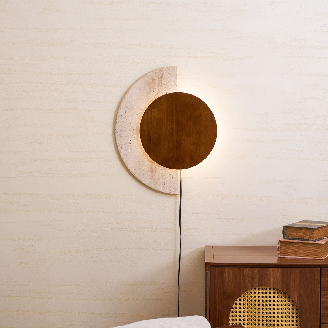 Crescent Halo Plug-in Wall Sconce