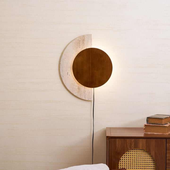 Crescent Halo Plug-in Wall Sconce