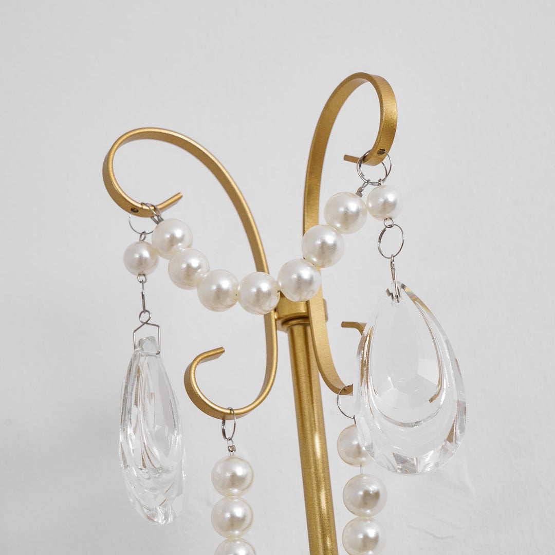Crystal Pearl Chain Wall Lamp