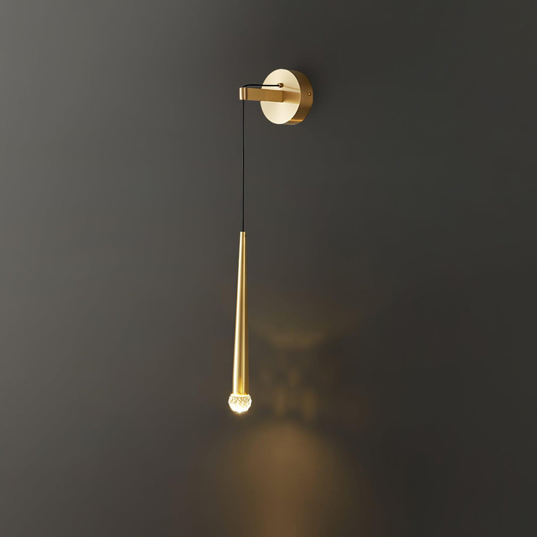 Crystal Conical Wall Lamp