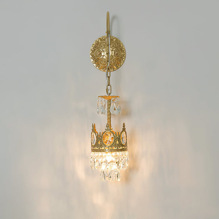 Crystal Crown Wall Light