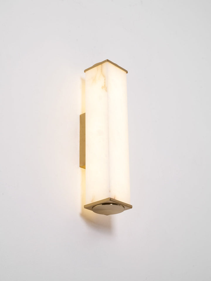 Cuboid Alabaster Wall Light