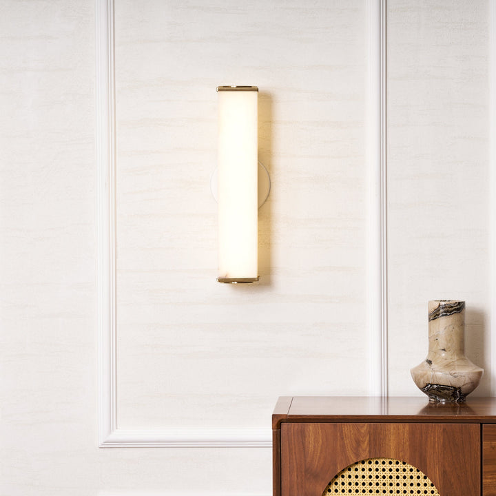 Cuboid Alabaster Wall Light