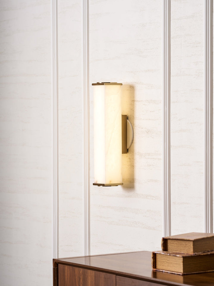 Cuboid Alabaster Wall Light