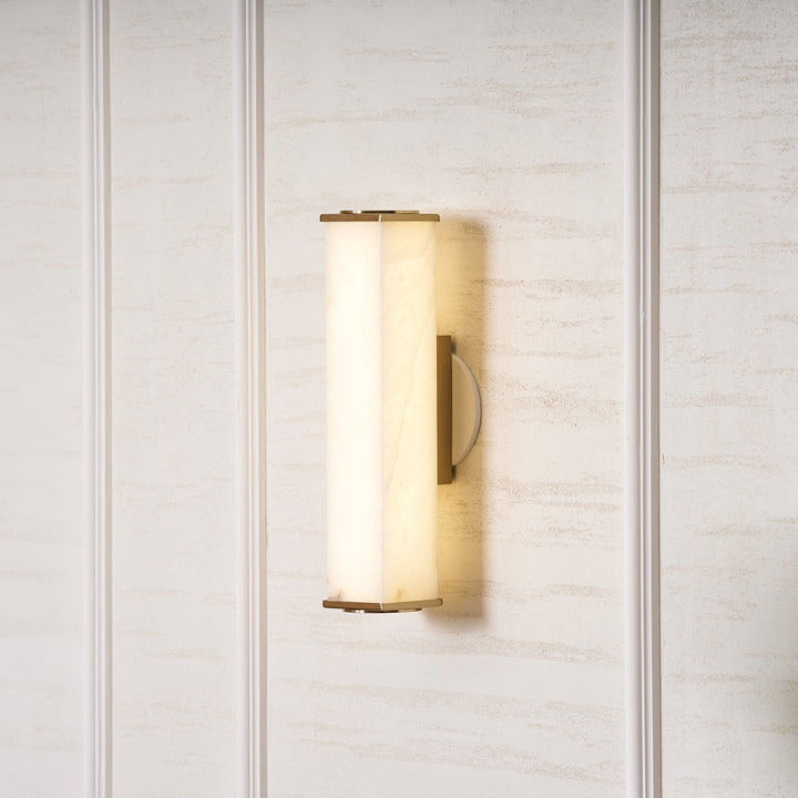 Cuboid Alabaster Wall Light