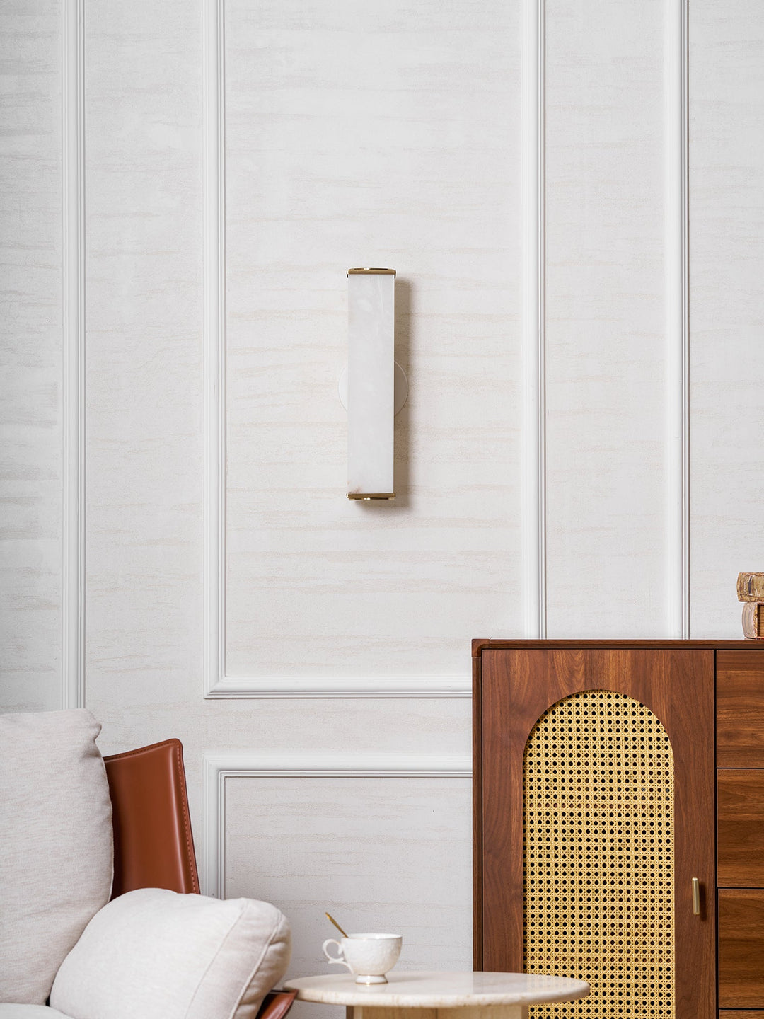 Cuboid Alabaster Wall Light
