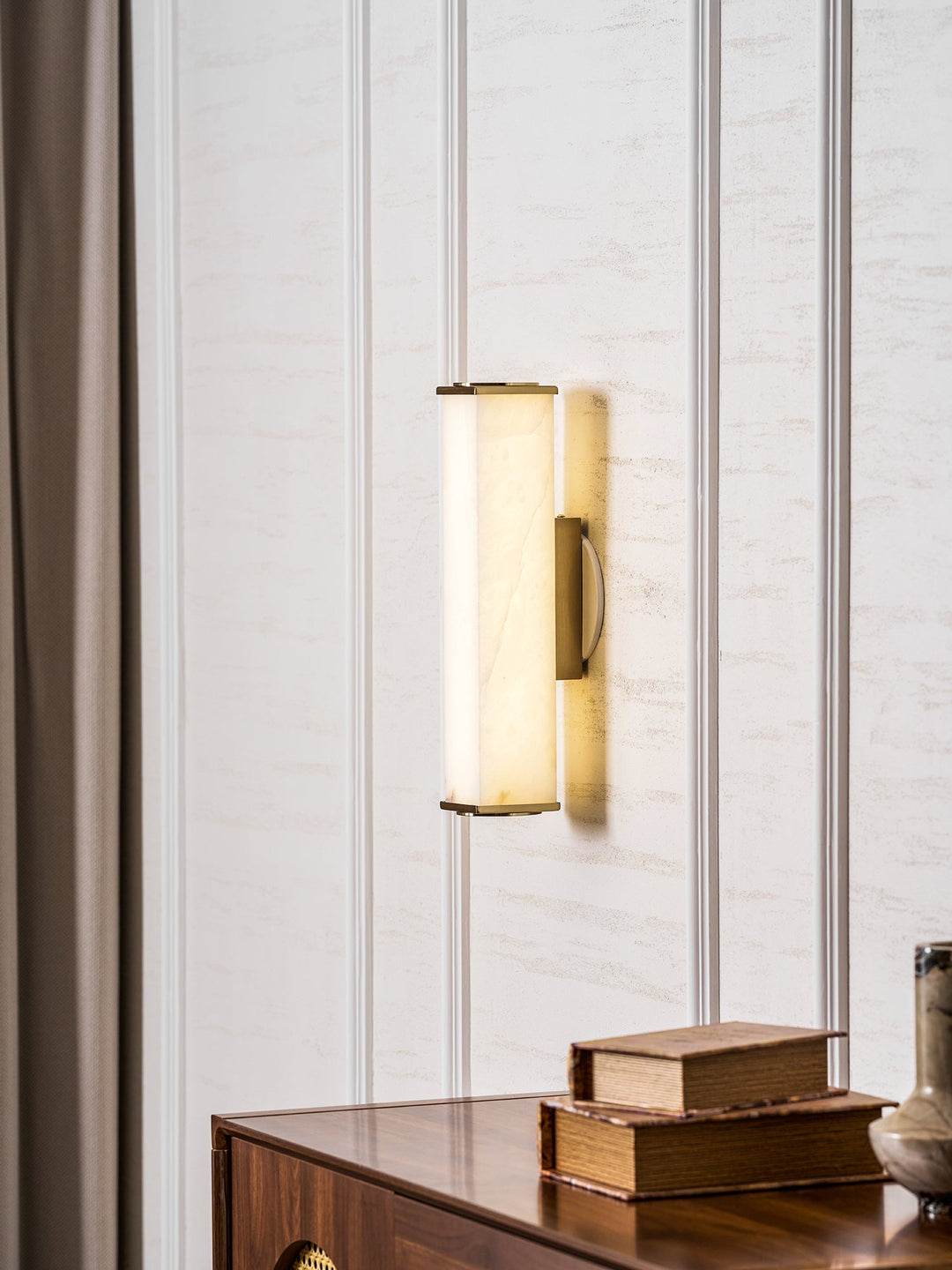 Cuboid Alabaster Wall Light